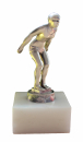 Metallfigur Schwimmerin